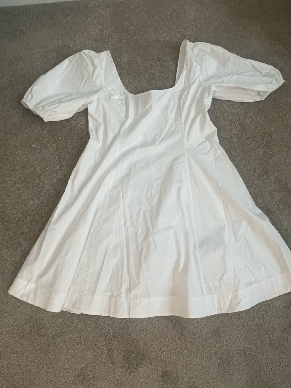 STAUD White Short-Sleeve Tunic Top
